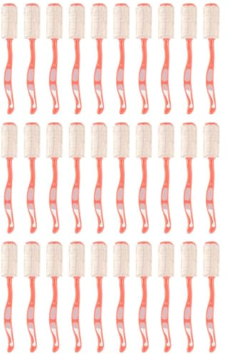 SECFOU 30pcs Disposable Gauze Toothbrushes for Pregnant Women Mint Flavor, Vacuum-Sealed Individual Packaging, Soft Manual Oral Care Tool for Sensitive Gums and Tongue Cleaning