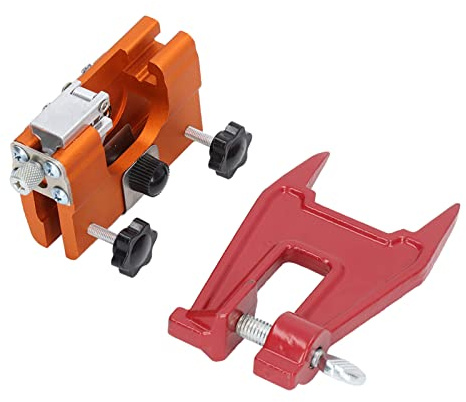 Cocoarm Kit di Attrezzi per Affilare la Motosega Affilacatena a Manovella in Lega di Alluminio con Staffa di Guida Set di Attrezzi per Affilare Portatile per Lavori di Taglio del Legno all'aperto in