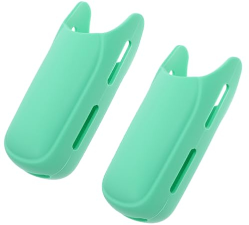 VILLCASE 2 Pièces Manchon Thermique en Silicone Vert pour Fer à Friser, Housse Résistante la Chaleur, Facile à Nettoyer, Compatible Universellement, Coiffage Rangement en Voyage