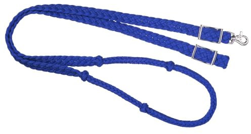 Tough 1 Riendas de Cuerda anudadas, Azul Rey