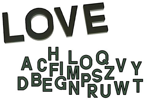 Spugne Buchstaben Idro Eden cm 25 Schwämme Dekoration Basteln Floristen Lettera E
