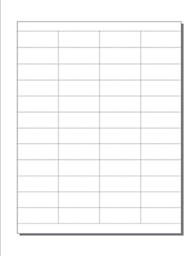 Print-Ready Shelf Tags - 13/16 x 2-1/8, 48-UP on 8-1/2 x 11 White 67-lb Vellum, Microperfed for Separation - 250 Sheets