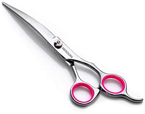 AILOVA Tijeras para Mascotas,6 Pulgadas Tijeras De Acero Inoxidable para Cortar Pelo De Perro Gato Mascota (Down Curved Scissors)