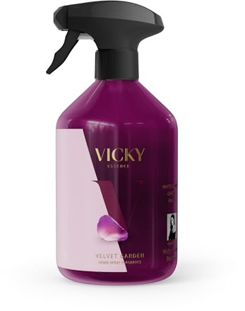 Vicky Martín Berrocal Ambientador de Hogar Velvet Garden – Home Spray Perfumado con Flores Blancas, Cereza y Vainilla – Aroma Romántico y Acogedor – 500 ml