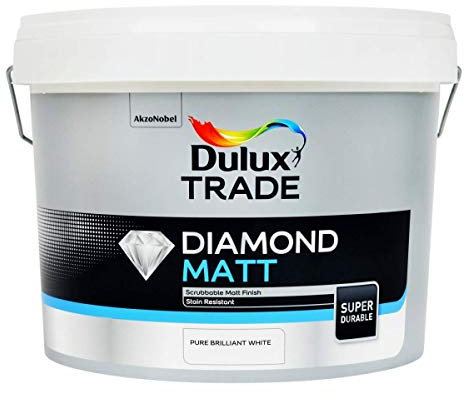 10L Diamond Matt Dulux Trade Pure Brilliant White