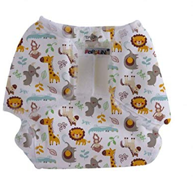 Popollini PopoWrap atmungsaktive Überhose, Klettverschluss mit Auslaufschutz (XL - 14+ kg)