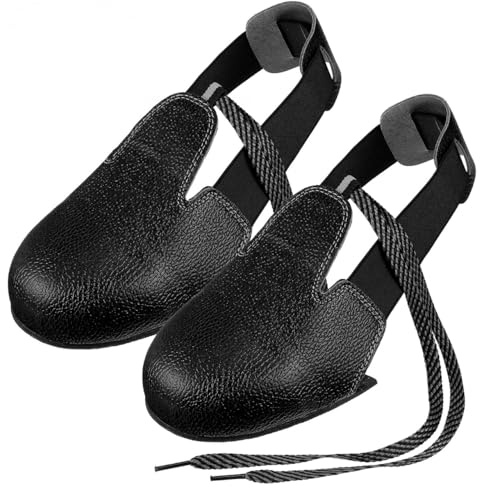 EXCEART Copriscarpe Antinfortunistiche Con Puntale in Acciaio Sovrascarpe Di Sicurezza Universali Antiscivolo Protezione Anti-Schiaffi Per Lavoro Industriale Taglia Eur 36-46 1 Paio