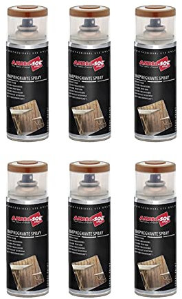 Ambro-Sol V407TE Spray per vernice per legno, legno di tetto, 400 ml, 6 pezzi