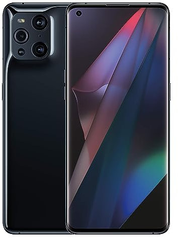 OPPO Find X3 Pro 5G Unlocked Smartphone, Qualcomm Snapdragon 888 12GB RAM 256GB Storage 6.7 Android 11, ColorOS 11.2 - CPH2173-Black-AG