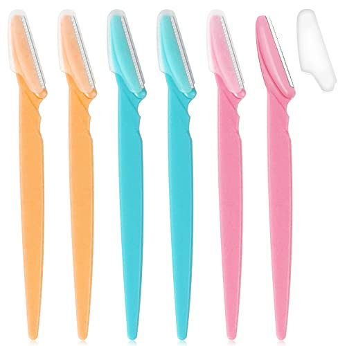 Sularpek 6 Stück Augenbrauenrasierer, Eyebrow Shaper, Gesicht Rasierer, Mehrzweck Augenbraue Rasierer, mit Präzisionsabdeckung, für Damen Gesichts- und Körperaugenbrauen