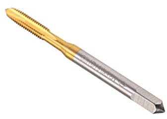 CoCud Tarauds à Vis Cannelés Spirale Métrique M3.5 x 0.6 Filetage | 1 Pcs, Taraud à Filetage Hélicoïdal Titanium Revêtu Haute Vitesse Acier 6542, Pour Taraudage Perçage Machine