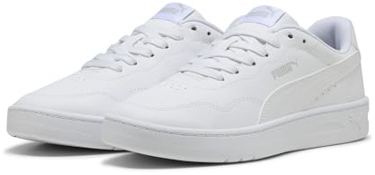 PUMA Court Lally Damen Sneaker, Puma White Puma White Cool Light Gray, 40 EU