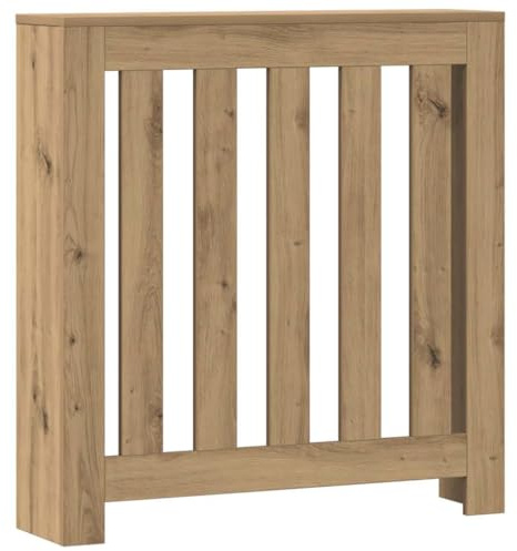 vidaXL Radiator Cover Oak 78 x 20 x 82 cm Engineered Wood