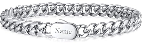 VNOX Gift To My Son/Dad/Husband/Boyfriend mens bracelets - Cuban Chain Bracelet for Soulmate, Stainless Steel Bracelet Gifts for Men, Jewelry Gift Perfect Fathers Day Birthday Graduation Presents