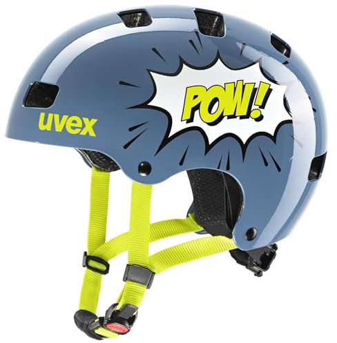 uvex Kid 3 - robuster Fahrradhelm für Kinder - individuelle Größenanpassung - waschbare Innenausstattung - Stone Blue pow - 55-58 cm