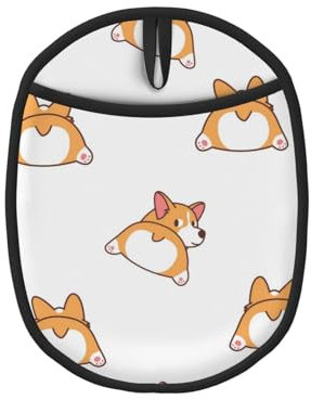 Mignon Corgi Cul, Maniques, maniques résistantes à la Chaleur, maniques de Cuisine en Silicone antidérapantes