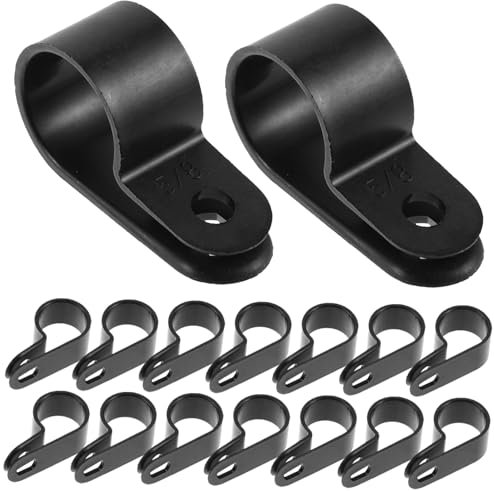 FELTECHELECTR 50stücke Kabel Clip Für Lichtschlauch Und Draht Ethernet Kabel Clip Coax Tv Halter Robustes Pvc Material Vielseitig Einsetzbar Für Wandmontage