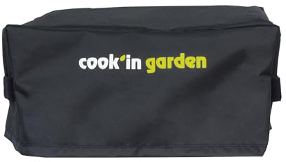 Cook'in Garden - Housse Imperméabilisante et Déperlante pour Plancha, 42 x 45 x 20 cm, Protection UV Grade Maximum, Entretien Facile, Fixation Pratique avec Scratch, pour Toutes Marques