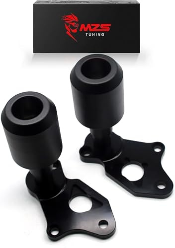 MZS Motorcycle Frame Sliders, Falling Anti Crash Protector Guards No Cut Accessories Black Compatible with GSXR600 GSXR 600 2008-2010 / GSXR750 GSXR 750 2008-2010