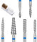 Wanmu Set di 6 punte per trapano per cuticole, professionali da 3/32 pollici, per rimuovere cuticole in gel acrilico, manicure e pedicure