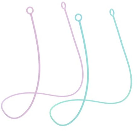 Alipis 2pcs Earplug Lanyard Soft Silicone Cord Flexible Earbuds Strap Anti-Lost Sports Lanyard Rope for Earbuds and Earphones