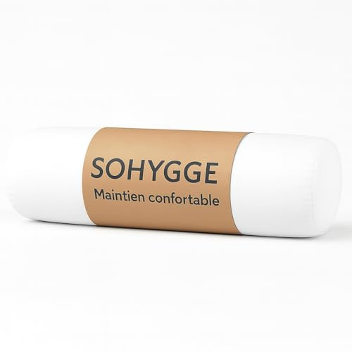 SOHYGGE - Cuscino lungo 180 cm – Cuscino ergonomico per dormire laterale, gravidanza o supporto corpo | Microfibra morbida | Imbottitura 3D riciclata | OEKO‑TEX | Made in Europe