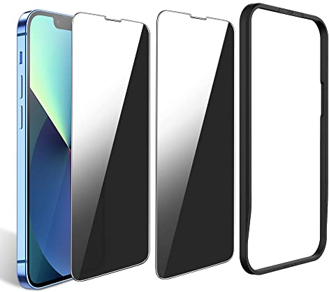 X-level Privacy Screen Protector for iPhone 13 mini, Anti Spy Tempered Glass Film, 2-Pack