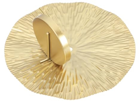 TOYANDONA Wandkerzenhalter Gold aus Metall Rund Dekorativ und Elegant für Wohnzimmer und Hotels Wanddeko Kerzenständer für Stimmungsvolle Kerzendekoration