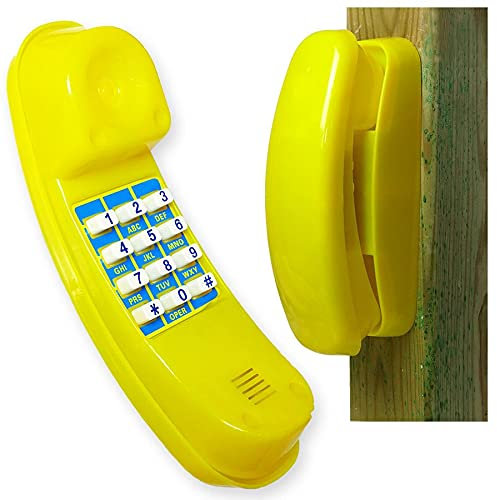 Gartenpirat Spiel-Telefon für Kinder aus Kunststoff gelb Kindertelefon