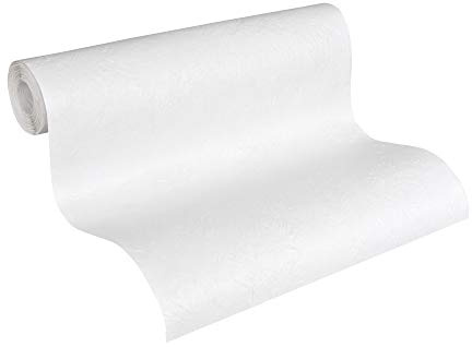 A.S. Création fleecetapet Meisterfleece ekotapet tapet 10,05 m x 0,53 m vit Made in Germany 141415 1414-15