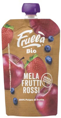 Natura Nuova Puré de manzana, arándanos y fresa doypack bio - Frullà - 100g