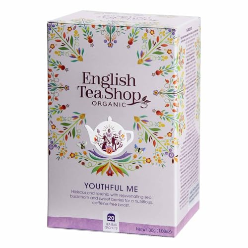 English Tea Shop Organic Youthful Me - 20 Paper Tea bag sachets