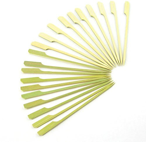 JapanBargain, 7-Inch Bamboo Paddle Picks – 400 Count Skewers for Cocktail Appetizers, Yakitori, BBQ, Fruit Kabobs, Party Snacks, Eco-Friendly Toothpicks