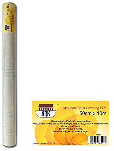 Selbstklebende Buchschutzfolie von Ark, 500 mm x 10 m (1 Rolle)