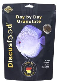 Day by Day Discus Granulat 230g, Hauptfutter, Fisch-Futter für Diskus, Alleinfutter deckt den täglichen Bedarf, für alle Arten von Zierfischen