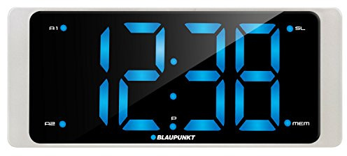 BLAUPUNKT Clock Radio CR16WH, FM PLL, USB Chargin, LED-Display 3 Zoll