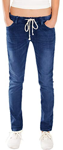 Fraternel Damen Jeans Hose relaxed loose fit Dunkelblau XL