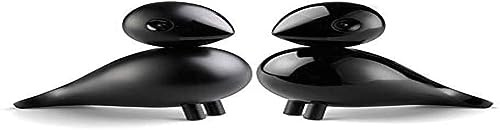 Kay Bojesen Unzertrennliche 1 Paar Figuren 9 cm Singvögel, schwarz