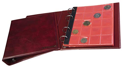 MC.Sammler Münzalbum für Münzen Aufbewahrung - 300 Diverse Taschen - Sammelalbum für Sammler - Album für Sammlermünzen - Münzbuch von Großen bis Kleinen Euro Münzen