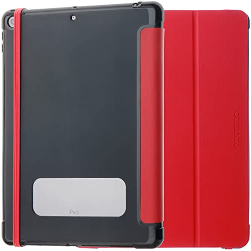 OtterBox React Folio Hülle für iPad 10,2 (8. gen 2020/9. gen 2021), stoßfeste, sturzsichere, ultradünne Schutzhülle, nach Militärstandard getestet, Rot - Keine Einzelhandelsverpackung
