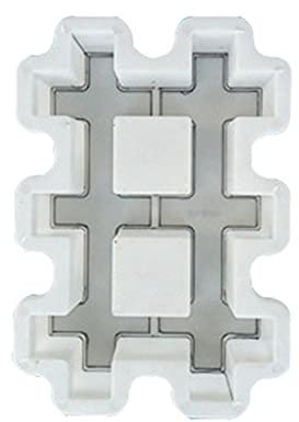 JZYSS Beton Schablonen Parkplatz-Gras-Ziegel-Form, wiederverwendbar, for Selbermachen, manuell Pflastern, Zement, Stein, Straße, Betonformen, manuell, Gartendekoration Betonformen