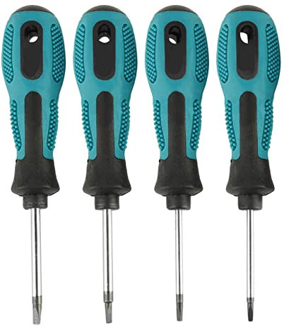 Juego de Destornilladores Triangulares de 4 Piezas, Brocas de Tornillos de Cabeza Triangular para Herramienta de Mano Multifuncional, Vástago Antideslizante, Brocas Magnéticas