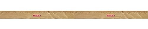 Brunnen 104974030 Lineal/Holzlineal (für Schule und Büro 30 cm, Buchenholz mit Metalleinlage) (Packung mit 2)
