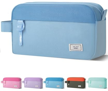 Mr. Pen Large Capacity Pencil Bag, Blue Pencil Pouch, School & College Pencil Case