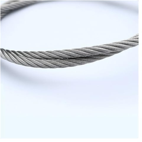 NORAZE Anschlagseil-Kabelhebebaugruppen Aus Edelstahl Mit 1,5–10 Mm Durchmesser Und Starken Ösenschlaufen Nach Maß (Color : Clear, Size : 2METERS_10MM Diameter Wire)