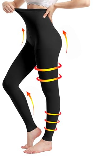 Medizinische kompressionsstrümpfe damen & Herren20–30 mmHg, progressive Stützstrumpfhose, Undurchsichtig Zehenfreie Kompressionshose klasse 2, geeignet für Krampfaderödeme, TVT