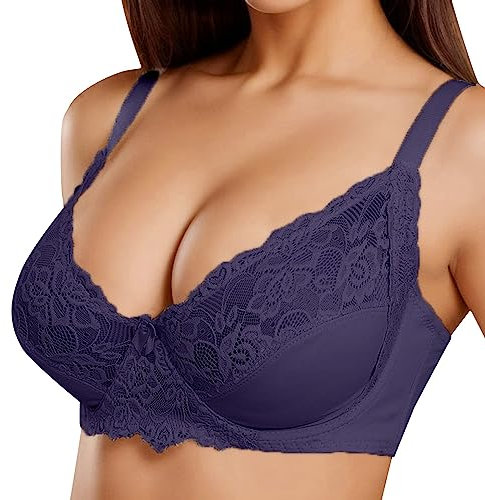 TYUIOP Seamless Bras for Women UK Front Fastening Bras for Women Women's Bra Sports Plus Size g Cup lace Camisole UK Plus Size Minimiser Bra Non-Wired Non-Padded Full Coverage