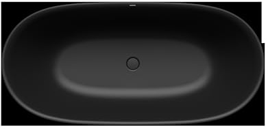 Kaldewei MEISTERSTÜCK OYO DUO Mod. 1050-4035, freistehende Badewanne, 1630x770mm, ohne Überlauf, 205043540667, Farbe: cool grey 90