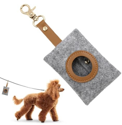 Hundekotbeutelspender - Kotbeutelspender, Spender für Haustierkotbeutel aus Filz | Hundebeutelspender, Hundekotbeutelhalter, Hundebeutelhalter, Kotbeutelspender aus Filz