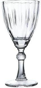 French retro home simple, exquisite and durable glass wine glasses -230ml wide-mouth goblet